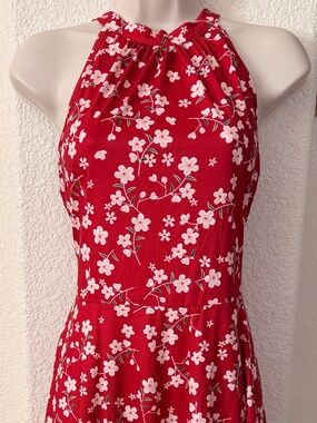 Red Floral Dress
